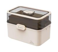 Generico Medicine Box - per organizzatore di stoccaggio, supporto per il soccorso familiare | Contenitore di farmaci a blocchi trasparente, della medicina di viaggio pieghevole, scatola o