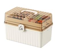 Generico Medicine Organizer - Medical Storage Box | Three-Layer Foldable Home Kit Box for Medicines, Cosmetics, and Multifunctional Tools