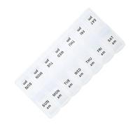 Generico Medicine Organizer - Medicine Storage Box, Portable Medicines Box, 7 Days 2 Times a Day Am/pm MedicineS Planner, 2 Times a Day Am/pm Travel Pill Case Container with Large Compartments