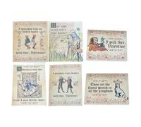 Generico Medieval Meme Valentines Day Cards, 6Pcs Funny Medieval Valentine'S Day Cards with Handwritten Manuscript Art for Him Her Couples