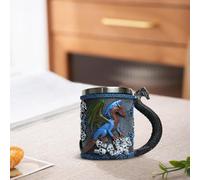 Generico Medievale - Taza Da Caffè Da Collezione Da 420 Ml Con Manico, Boccali In Ceramica Riutilizzabili, Boccale Da Tavola Rustico, In Ceramica Riutilizzabile, Tazze Dissetanti Per Tè, Latte, Bi