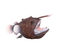 Generico Meerestierfigur | Tragbare Mini-Anglerfischfigur | Modell Eines Meerestieres, Spielzeug Zur Förderung Der Kognitiven Entwicklung Von Kindern, Fotorequisite