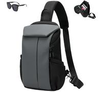 Generico Men Lightweight Crossbody, Waterproof Chest Sling Bag with Concealed Pocket, Versatile Casual Travel Hiking Shoulder Bag