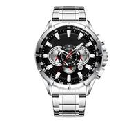 Generico Men’s Waterproof Watch, Classic Timepiece with Three Subdials, Mechanical Band, Calendar Display, Luxury Fashion Accessory for Outdoor and Office Wear, 0.94 Inches