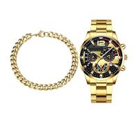 Generico Men Stainless Steel Watch, Business Casual Calendar Wristwatch with Bracelet, 10mm/0.39 40.5mm/1.59 Inches Formal and Casual Use Enhancing Functionality, Style Elegant Timepiece