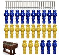 Generico Men, Table Football Figures, Game Replacement Accessories, 2 Color Player Set, Sturdy Doll Figure, 26x Game Components, Designed for Tabletop Setup and Replacements