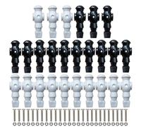 Generico Men, Table Football Figures, Game Replacement Accessories, 2 Color Player Set, Sturdy Doll Figure, 26x Game Components, Designed for Tabletop Setup and Replacements
