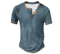 Generico Mens Casual Short Sleeve T Shirt Crew Neck Everyday Basic Tee Lightweight Comfortable Regular Fit Summer Top Streetwear Outdoor Holiday Travel Daily Wear, 01-Navy, XL