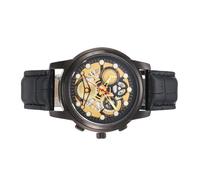 Generico Men's Mechanical Watch, Business Leather Strap Wristwatch, Automatic Movement with Date Display, Portable Elegant and Stylish Timepiece for Formal, Casual Wear