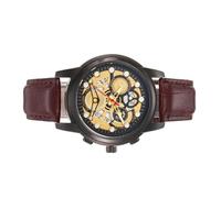 Generico Men's Mechanical Watch, Leather Strap Business Watch, Date Display Wristwatch, Automatic Movement, Stylish Design, 4cm 1.57 inches for Formal and Casual Wear