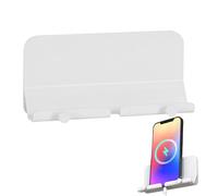 Generico Mensola Autoadesiva - Porta Cellulare Da Parete ABS 14x7x3cm | Organizer Smartphone Per Tablet EReader | Supporto Auto-Adesivo Per Bagno Cucina Soggiorno Ufficio