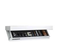 Generico Mensola con Cassetto Segreto Scomparto, mensola con scomparto nascosto, galleggiante, ideale for soggiorno o ufficio(White,40 * 21 * 5.2 cm)