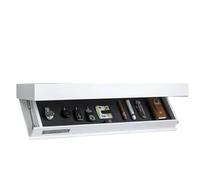 Generico Mensola con Cassetto Segreto Scomparto segreto, mensola galleggiante con scomparto nascosto, soluzione di archiviazione(White,1PCS)