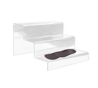 Genérico Mensola di visualizzazione in Acrilico, Ascensore Stand Acrilico Appariscente, 2/3 Strati Display Stand Mensola Ascensori Bar Candy per Scarpe Joy