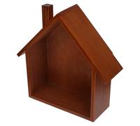 Generico Mensola LED in Legno a Forma di Casetta, Mensole Piccole da Muro per Camerette Ragazzi, Soluzione di Storage Elegante e Adorabile per Ufficio e Cucina