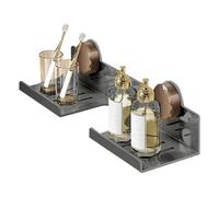 Generico Mensola per Lavandino del Bagno | Ripiano Parete Bagno - Organizzatore In Acciaio Al Carbonio Con Ventose Risparmio Spazio Per Cucina Lavanderia Piccoli Ambienti