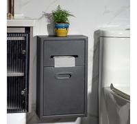 Generico Mensola portaoggetti da Parete in Acciaio Inossidabile Nero, Installazione Senza Trapano, Versatile Organizer per Il Bagno, mensola per nicchia Facile da spostare, 30x50 cm, Perfetta per ces