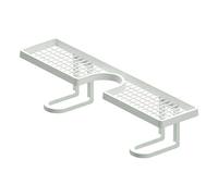 Generico Mensola Sopra Rubinetto per Bagno,50 cm Senza Forare Drenaggio Rapido - Organizer Sopra | Per Spazzolino, Bicchiere, Cosmetici, Cucina, Hotel, Ristorante E Camper