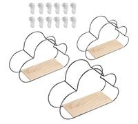 Generico Mensole A Parete Galleggianti,Mensole Appese Decorazione | Set Di 3 Mensole Moderne Per Mostrare Oggetti Decorazione Casa Organizzazione E Conservazione Per Camera Dei Bambini Camera Da