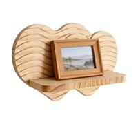 Genérico Mensole Boho,Decorazione per la casa con estetica rustica,Mensola angolare a forma di cuore a parete | per camera da soggiorno cucina ufficio appartamento caffetteria