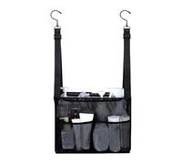 Generico Mesh Shower Bag, Travel Toiletry Tote, Quick Dry Breathable Storage, Reinforced Carry Handle, Large Black Design, Excellent for Gym Beach Picnic Fishing Swimming Outdoor Indoor Use