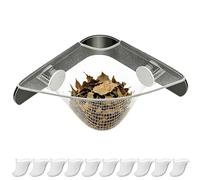 Generico Mesh Triangular Sink Strainer, Corner Drain Basket, Fast Draining Design Sink Strainer, Space Saving Construction for Kitchen Bathroom Laundry Shower Restaurant 8.66x5.91in