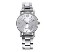 Generico Mesh Wild Lady Ladies Ultimo Top L'orologio da donna con cintura di moda creativa da regalo (Silver, One Size)