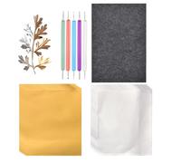 Generico Metal Foil Embossing & Tooling Sets - Comfortable Grip,Aluminum Foil Embossing with Pens,for Painting Classroom Projects Home Decor Holiday Crafting Greeting Card Making