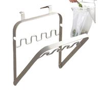 Genérico Metal Garbage Pouch Holder | Foldable Garbages Pouch Bracket | Trash Bag Holder Rack | Cabinet Door Garbage Bag Holders For Kitchen Doors, Portable Folding Waste Can Bags Hanger