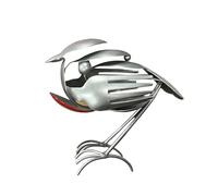 Generico Metal Garden Decor - Garden Animal Statue Bird Decor | Rustic Robin Decorative Figurines, For Outdoor Patio Backyard Lawn Pathway Porch Balcony Driveway Terrace