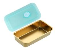 Generico Metal Lunch Container, Metal Food Containers, Lidded Storage Bins Food Case for Daily Use Dried Fruits Nuts Travel Short Trips Home School Kindergarten Daycare Picnics