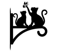 Generico Metal Plant Hangers, Cat Wall Hooks, Outdoor Lantern Holders | Garden Hanging Hooks, Decorative Wall Brackets, Plant Display Holder for Home Office Apartment Balcony Patio Restaurant