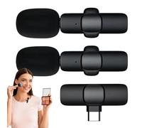 Generico Microfoni Wireless, Microfono Per Vlogging, Trasmettitore Vocale Portatile Indossabile Antistatico Per Registrazione Esterna Live Streaming Vlog Podcasting Videogiochi Discorsi Pubblici