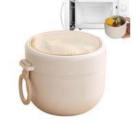 Generico Microwave Safe Soup Container - 600ml Insulated Lunchbox, Leak Proof Thermal Dish | Built In Spoon Large Capacity Box | Easy Clean Portable Meal Carrier for School Outdoor Work