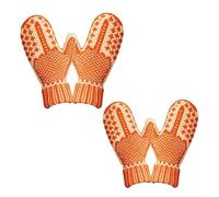 Generico Middle Finger Mittens,Hand Knitted Hidden Middle Finger Winter Warm Mittens,Funny Gloves,Cozy Knit with a Hidden Attitude (2, One Size)