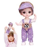 Generico Mignonne Anime | Miniature Adorable de 16 cm Tenue de Mode - Princesse Déguisement Accessoires Cadeau d'Anniversaire Jouet pour Fille