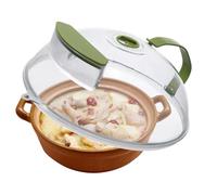 Generico Mikrowellen-Abdeckung für Lebensmittel,Runde Spritzschutzhaube 27x12 cm mit Dampfgarer-Funktion - Abdeckung für Mikrowellengeschirr,für Ofen, Küche, Erhitzen, Teller, Schüsseln, Back- und