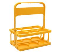 Generico Milk Bottle Display Holder -6 Hole Bottle Holder, Folding Stand, Reusable For Beer Juice Coffee Wine Bottles Other Liquid Storage Portable Handle Countertop Bar Kitchen Home Fridge