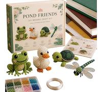 Generico Mini 3D Beaded Animal DIY Kit - Creative 4 Set Animal Craft, 26x18x3cm - Beginner Friendly Manual with Instructions for Adults Craft Lovers