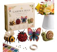 Generico Mini 3D Beaded Animal DIY Kit - Creative 4 Set Animal Craft, 26x18x3cm - Beginner Friendly Manual with Instructions for Adults Craft Lovers