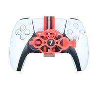 Generico Mini 3D printing Steering Wheel for PS5 and PS5 slim Game Controller Auxiliary Racing Steering Wheel Replacement Accessories (Painted)