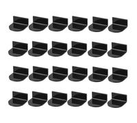 Generico Mini Acrylic Display - 24pc Floating Wall Shelf | Figure Holder | Collectible Figure Stand - 24pc Transparent Mounts | Double Sided Tape | Space Saving Storage For Toys, Models, Office, Bed