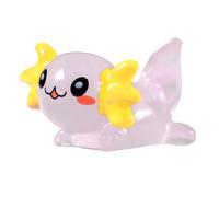 Generico Mini Axolotl Figurine - Display Piece Small Model | Handcrafted Resin Shape with Bright Detail Feature, Home Desk Decoration Element, Artistic Room Arrangement Use