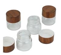 generico Mini Barattoli Hermetici di Vetro - hermetici, Grado Alimentare, Resistente | 4 Pezzi | per conservazione caffè/tè/Fagioli, Cucina | Vetro