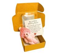 Generico Mini Bears, Stuffed Animal Present, Handmade Plush, Pocket-Sized Toy, Inspirational Card Included, Comforting Companion, Baby Shower Valentine Christmas, 2.76x2.76 Inches