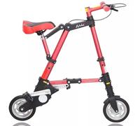 Generico Mini Bicicletta Pieghevole Leggera, Portatile Da 8 Pollici For Studenti, Comoda Bici Città Regolabile, Telaio In Alluminio, Viaggio E Esterno For Uomini Donne(C)