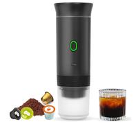 Generico Mini Caffettiera Portatile, Compatibile Con A E Caffè Macinato, Piccola Macchina Da Campeggio Per Campeggio E Escursioni, 3 Su 1 Per Piccole O Grandi E Caffè Macinato Per Ufficio