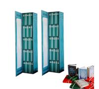 Generico Mini Calendario dell'Avvento 2025, Mini Libro Ornamento con 25 Libri, Decorazione in Miniatura, Biblioteca, Biblioteca, Regalo di Natale per Famiglia e Amici