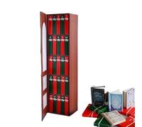 Generico Mini Calendario dell'Avvento 2025, Mini Libro Ornamento con 25 Libri, Decorazione in Miniatura, Biblioteca, Biblioteca, Regalo di Natale per Famiglia e Amici