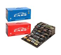 Generico Mini Car Set - Learning Vehicles for Kids Play | PP with Friction Powered Design, 48 Piece Pull Back Cars, Educational Toy for Boys, Girls, Home, Travel, Bedroom